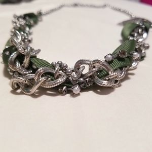 Aeropostale Chain Ribbon Twist Necklace